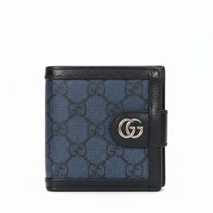Gucci Blue and Black Key & Card Holder